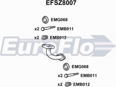 EuroFlo EFSZ8007 - Труба выхлопного газа autodnr.net