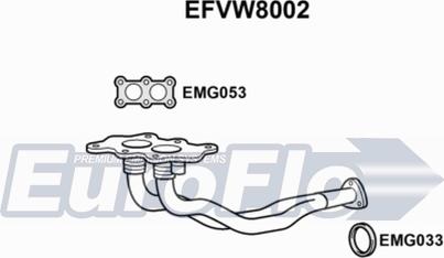 EuroFlo EFVW8002 - Труба вихлопного газу autocars.com.ua