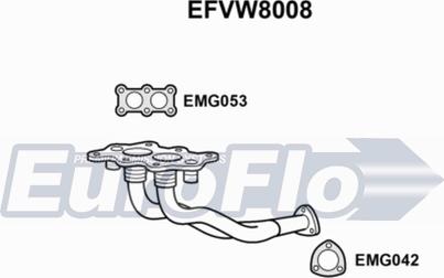 EuroFlo EFVW8008 - Труба вихлопного газу autocars.com.ua