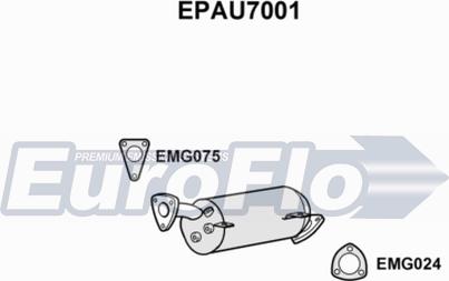 EuroFlo EPAU7001 - сажі / частковий фільтр, система вихлопу ОГ autocars.com.ua