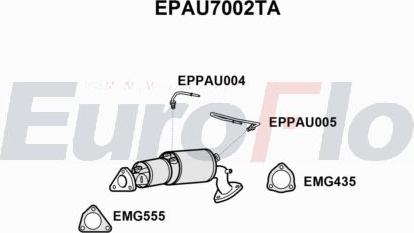 EuroFlo EPAU7002TA - Сажевый / частичный фильтр, система выхлопа ОГ autodnr.net