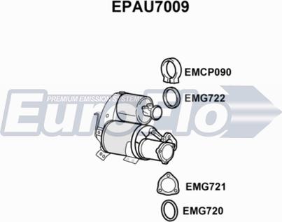 EuroFlo EPAU7009 - сажі / частковий фільтр, система вихлопу ОГ autocars.com.ua