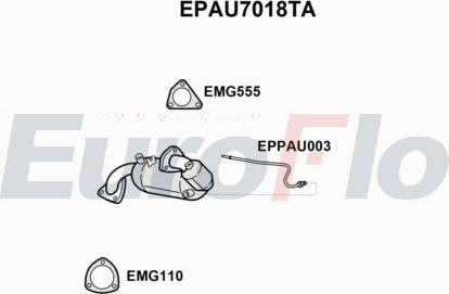 EuroFlo EPAU7018TA - сажі / частковий фільтр, система вихлопу ОГ autocars.com.ua