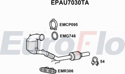 EuroFlo EPAU7030TA - сажі / частковий фільтр, система вихлопу ОГ autocars.com.ua