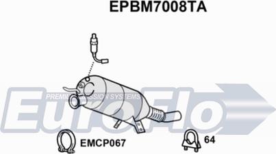 EuroFlo EPBM7008TA - Сажевый / частичный фильтр, система выхлопа ОГ autodnr.net