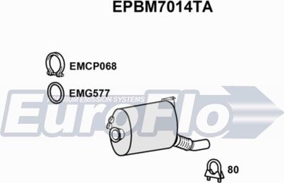 EuroFlo EPBM7014TA - сажі / частковий фільтр, система вихлопу ОГ autocars.com.ua