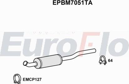 EuroFlo EPBM7051TA - сажі / частковий фільтр, система вихлопу ОГ autocars.com.ua