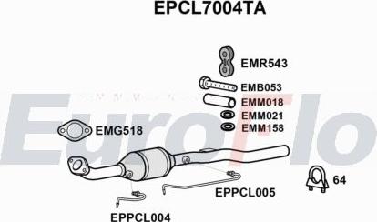 EuroFlo EPCL7004TA - сажі / частковий фільтр, система вихлопу ОГ autocars.com.ua