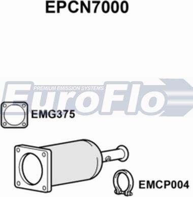 EuroFlo EPCN7000 - сажі / частковий фільтр, система вихлопу ОГ autocars.com.ua