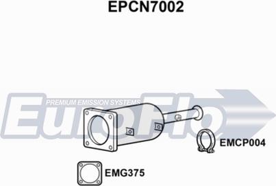 EuroFlo EPCN7002 - сажі / частковий фільтр, система вихлопу ОГ autocars.com.ua