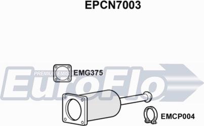 EuroFlo EPCN7003 - сажі / частковий фільтр, система вихлопу ОГ autocars.com.ua