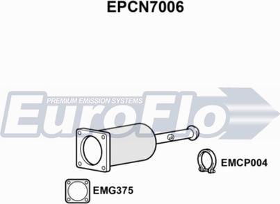 EuroFlo EPCN7006 - сажі / частковий фільтр, система вихлопу ОГ autocars.com.ua