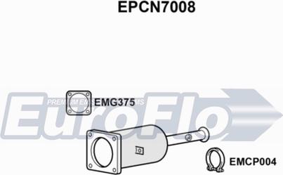 EuroFlo EPCN7008 - сажі / частковий фільтр, система вихлопу ОГ autocars.com.ua
