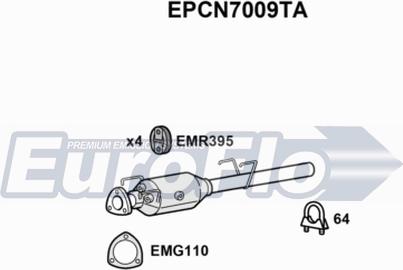 EuroFlo EPCN7009TA - сажі / частковий фільтр, система вихлопу ОГ autocars.com.ua