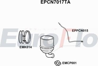 EuroFlo EPCN7017TA - сажі / частковий фільтр, система вихлопу ОГ autocars.com.ua