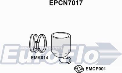 EuroFlo EPCN7017 - сажі / частковий фільтр, система вихлопу ОГ autocars.com.ua