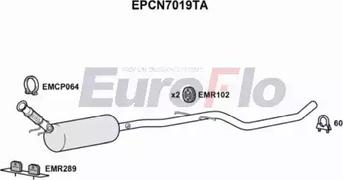 EuroFlo EPCN7019TA - сажі / частковий фільтр, система вихлопу ОГ autocars.com.ua