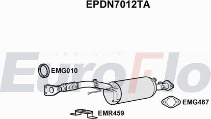 EuroFlo EPDN7012TA - сажі / частковий фільтр, система вихлопу ОГ autocars.com.ua