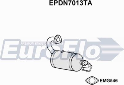 EuroFlo EPDN7013TA - сажі / частковий фільтр, система вихлопу ОГ autocars.com.ua