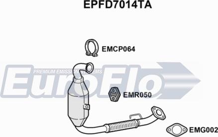 EuroFlo EPFD7014TA - Сажевый / частичный фильтр, система выхлопа ОГ autodnr.net