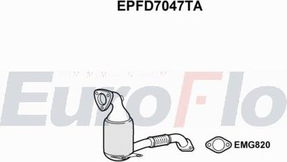 EuroFlo EPFD7047TA - сажі / частковий фільтр, система вихлопу ОГ autocars.com.ua