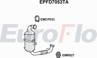 EuroFlo EPFD7053TA - Сажевый / частичный фильтр, система выхлопа ОГ autodnr.net