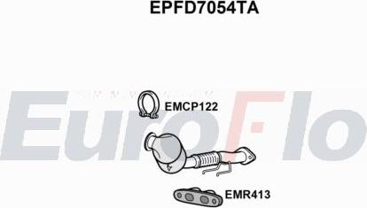 EuroFlo EPFD7054TA - сажі / частковий фільтр, система вихлопу ОГ autocars.com.ua