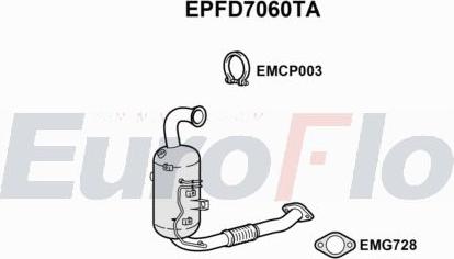 EuroFlo EPFD7060TA - Сажевый / частичный фильтр, система выхлопа ОГ autodnr.net