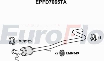 EuroFlo EPFD7065TA - сажі / частковий фільтр, система вихлопу ОГ autocars.com.ua