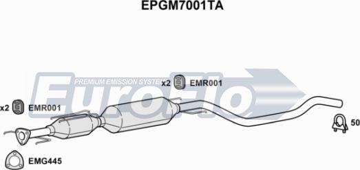 EuroFlo EPGM7001TA - Сажевый / частичный фильтр, система выхлопа ОГ autodnr.net