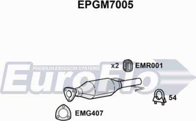 EuroFlo EPGM7005 - сажі / частковий фільтр, система вихлопу ОГ autocars.com.ua