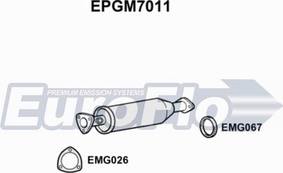 EuroFlo EPGM7011 - сажі / частковий фільтр, система вихлопу ОГ autocars.com.ua