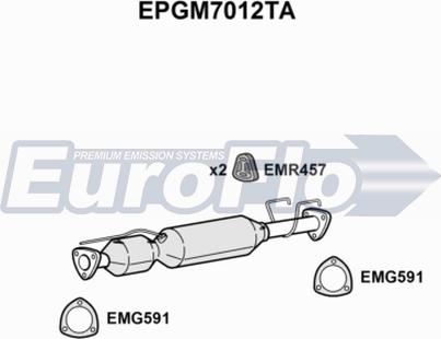 EuroFlo EPGM7012TA - Сажевый / частичный фильтр, система выхлопа ОГ autodnr.net