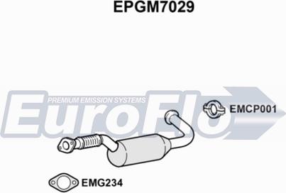 EuroFlo EPGM7029 - сажі / частковий фільтр, система вихлопу ОГ autocars.com.ua