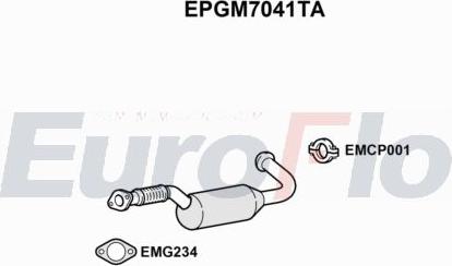 EuroFlo EPGM7041TA - сажі / частковий фільтр, система вихлопу ОГ autocars.com.ua