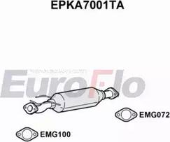 EuroFlo EPKA7001TA - сажі / частковий фільтр, система вихлопу ОГ autocars.com.ua