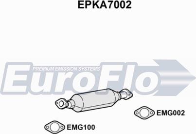 EuroFlo EPKA7002 - сажі / частковий фільтр, система вихлопу ОГ autocars.com.ua