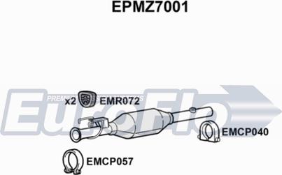 EuroFlo EPMZ7001 - сажі / частковий фільтр, система вихлопу ОГ autocars.com.ua