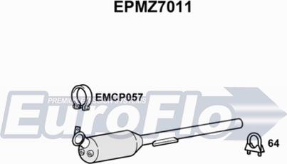 EuroFlo EPMZ7011 - сажі / частковий фільтр, система вихлопу ОГ autocars.com.ua