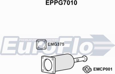 EuroFlo EPPG7010 - сажі / частковий фільтр, система вихлопу ОГ autocars.com.ua