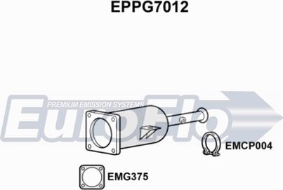 EuroFlo EPPG7012 - сажі / частковий фільтр, система вихлопу ОГ autocars.com.ua