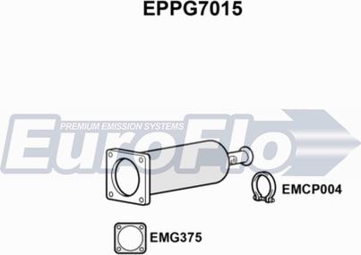 EuroFlo EPPG7015 - сажі / частковий фільтр, система вихлопу ОГ autocars.com.ua