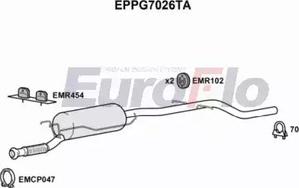 EuroFlo EPPG7026TA - сажі / частковий фільтр, система вихлопу ОГ autocars.com.ua