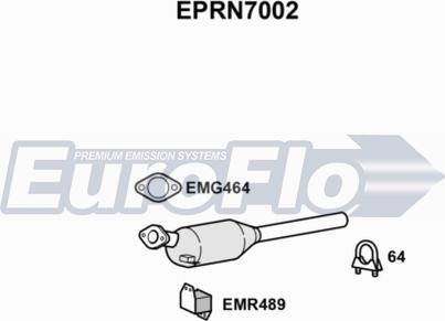 EuroFlo EPRN7002 - сажі / частковий фільтр, система вихлопу ОГ autocars.com.ua