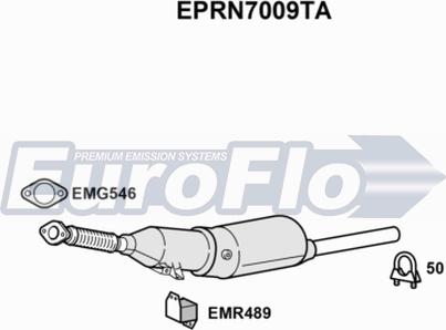 EuroFlo EPRN7009TA - Сажевый / частичный фильтр, система выхлопа ОГ autodnr.net