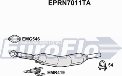 EuroFlo EPRN7011TA - сажі / частковий фільтр, система вихлопу ОГ autocars.com.ua