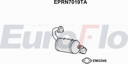 EuroFlo EPRN7019TA - сажі / частковий фільтр, система вихлопу ОГ autocars.com.ua