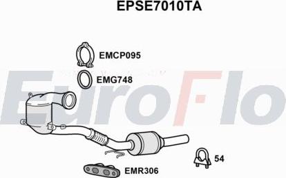 EuroFlo EPSE7010TA - сажі / частковий фільтр, система вихлопу ОГ autocars.com.ua