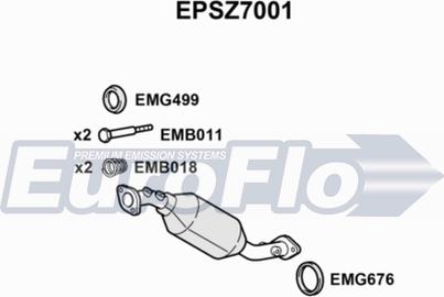 EuroFlo EPSZ7001 - сажі / частковий фільтр, система вихлопу ОГ autocars.com.ua