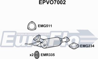 EuroFlo EPVO7002 - сажі / частковий фільтр, система вихлопу ОГ autocars.com.ua